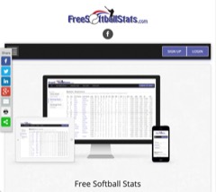 Screenshot of Free Softball Stats