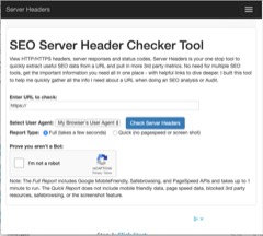 Screenshot of ServerHeaders
